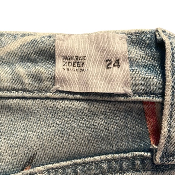 Hudson Zoeey High-Rise Straight-Leg Cropped Dip-Out Jeans - Picture 7 of 7